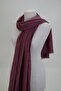 Bamboo Shawl Cotton No Ironing Required 4 Seasons Tulle Non-Stick Anti-Sweat Shawl Dried Rose - 2