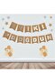 Cardboard Writing Gilded Kraft Over Silver Happy Birthday