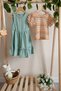 Sleeveless Dress with Mesh Blouse and Skirt Flywheel (Piece Set) - 2