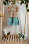 Sleeveless Dress with Mesh Blouse and Skirt Flywheel (Piece Set) - 4