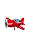 1 Year Old Cute Red Airplane Themed Balloon Set Airplane Foil Balloon Red Yellow Navy Blue Baln Silver Figure - 2