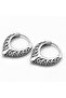 Tribal Patterned Drop Model Vintage Design 316l Steel Men's Earrings - 5