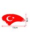 Turkish Flag Auto Door Glass Hood Sticker - Auto Sticker - Car Sticker - 20cm - 2