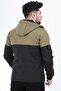 Style Combination Black Piece Hooded Seasonal Coat Pldp 2907 - 3