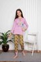 New Season Girl's Travel Waiter Long Sleeve Seasonal Cotton Combed Pajamas Set 2055 - 2