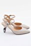 Women's Genuine Leather Low Heel Stiletto - 3