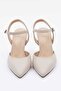 Women's Genuine Leather Low Heel Stiletto - 4