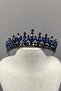 Navy Blue Catherine Stone Henna and Bridal Tiara – Wedding & Henna & Wedding, Stylish Design, Women's Accessory – - 3