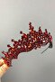 Red Annaber Stone Henna and Bridal Crown – Special Design, Accessory, Quality Production, Eye-Catching Style