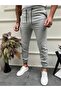 Men's Gray Basic Relaxed Fit Jogger Pants - 2