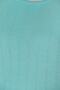 Women's Turquoise Boat Neck Zero Sleeve Summer Fine Knitwear Blouse - 3