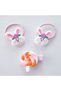 Set of 2 Rubber Buckles with Cute Rabbit Figure and Collet Buckle with Lollipop Candy Figure - 2