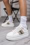 Zanıolo Women's White Stone Detail Sneakers - 7