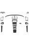 Meriç ®   For Mercedes Clk Convertible Front Glove Box Trim Carbon 14 Piece 1999-2003