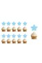 Star Themed Macaron Colored Soft Blue Party Toothpicks Pack of 10