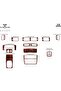 Meriç ®   Audi A6 Front Glove Box Trim Mahogany 12 Pieces 1997-2001