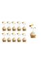 First Tooth Girl Themed Gilded Party Toothpicks 10 Pieces