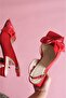 Dubbo Red Bow Heeled Sandals - 4
