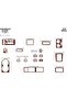 Meriç ®   Chevrolet Blazer Front Glove Box Trim Mahogany 17 Piece 1995-2003