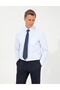 Woven Light Blue Regular Shirt with Pockets - 3