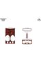 Meriç ®   Chevrolet Kalos Front Glove Box Trim Mahogany 6 Pieces 2002-2009 - 3