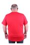 Large Size Men's Printed T-Shirt New York 23129 Red - 2