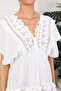 Voile Beach Dress Scalloped Fabric Tassel Detailed - 3