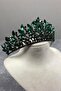 Green Denver Full Stone Henna and Bridal Crown – Special Design, Accessory, Quality Production, Eye-Catching Style - 5