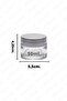 50ml Transparent Glass Cream Jar With Silver Lid And Protective Lid - 2