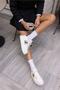 Zanıolo Women's White Stone Detail Sneakers - 4