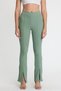 Women's Camisole Slit Leggings Trousers Mint Green - 3