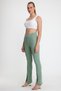 Women's Camisole Slit Leggings Trousers Mint Green - 5