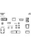 Meriç ®   Chevrolet Blazer Front Glove Box Trim Gloss Black 17 Piece 1995-2003