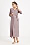873 Maternity Dressing Gown - Powder Pink