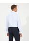 Woven Light Blue Regular Shirt with Pockets - 5