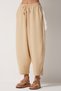 Women's Vibrant Cream Pocketed Linen Viscose Shalwar Trousers CV00001 - 4