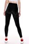 Women's Black Winter Velvet Lycra Leggings - 2