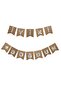 Cardboard Writing Gilded Kraft Over Silver Happy Birthday - 2