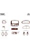 Meriç ®   Chrysler Voyager Front Glove Box Trim Mahogany 12 Pieces 1996-2001