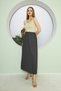 Plain Long Lined Pleated Skirt, Pleated Skirt, Summer Skirt, Crepe Skirt, Hijab Skirt, Long Skirt - 5