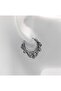 Boutique Patterned Ring Snap Vintage Men's 316l Steel Earrings - 6