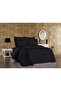 6 Piece Cotton Gardenia Double Duvet Cover Set Black - 2