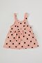 Baby Girl Polka Dot Patterned Cotton Salopet