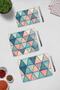 Set of 3 Colorful Mandala| Glass Cutting Board - Glass Cutting Table - 4