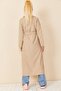 Women’s Shawl Collar Buttoned Trench Coat - 5