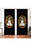 Double Panel Far Eastern Yoga Motifs Mandala Special Design Digital Printed Drapery Curtain
