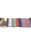 50 Pieces Mixed Color Crispy Floral Bottle Cap Fabric (Cover) and Beaded Binding Rope - 3
