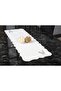 Runner Leaf Embroidered Linen Effect ( Beige )