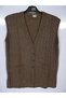 Thick Wool Knitwear Knitted Pocket Buttoned Winter Mother Vest