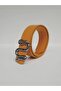 Women's Mustard Yellow Belt with Snake Buckle, Jean Belt, Jacket Belt, Trouser Belt